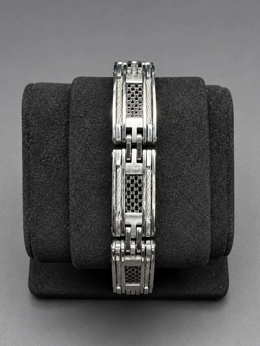 Stainless Steel Men's Link Bracelet - Silver